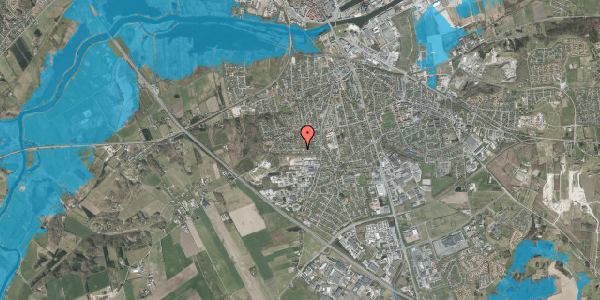 Oversvømmelsesrisiko fra vandløb på Svendborgvej 24, 8940 Randers SV