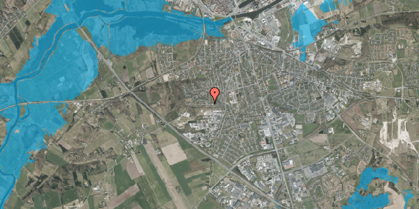 Oversvømmelsesrisiko fra vandløb på Svendborgvej 26, 8940 Randers SV