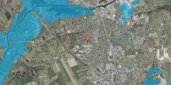 Oversvømmelsesrisiko fra vandløb på Svendborgvej 32, 8940 Randers SV