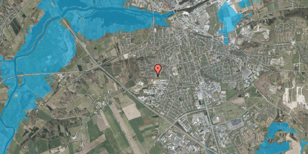 Oversvømmelsesrisiko fra vandløb på Svendborgvej 35, 8940 Randers SV