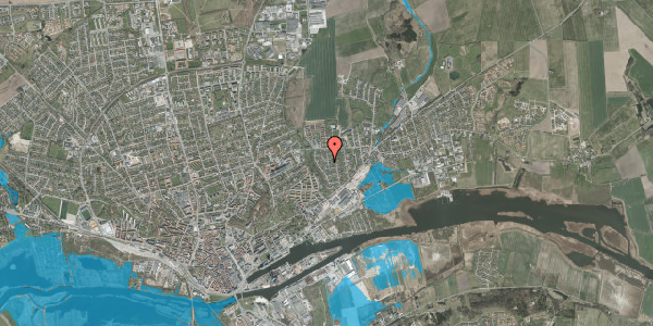 Oversvømmelsesrisiko fra vandløb på Søbysøvej 1, 8930 Randers NØ