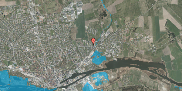 Oversvømmelsesrisiko fra vandløb på Teglvej 19, 8930 Randers NØ