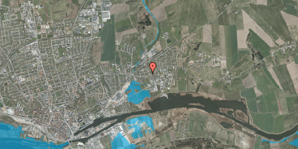Oversvømmelsesrisiko fra vandløb på Tjærbyvej 39, 8930 Randers NØ