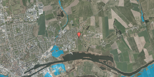 Oversvømmelsesrisiko fra vandløb på Tjærbyvej 108, 8930 Randers NØ