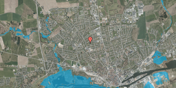 Oversvømmelsesrisiko fra vandløb på Trymsvej 9, 8920 Randers NV