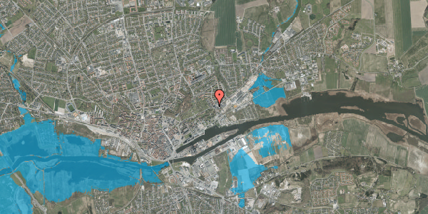 Oversvømmelsesrisiko fra vandløb på Udbyhøjvej 3B, st. mf, 8930 Randers NØ