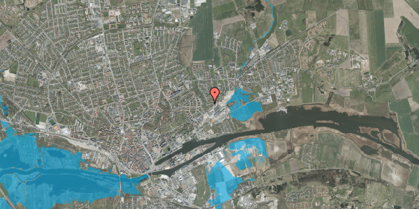 Oversvømmelsesrisiko fra vandløb på Vedøvej 5, 8930 Randers NØ