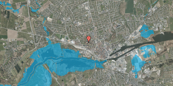 Oversvømmelsesrisiko fra vandløb på Vester Altanvej 12, 3. th, 8900 Randers C