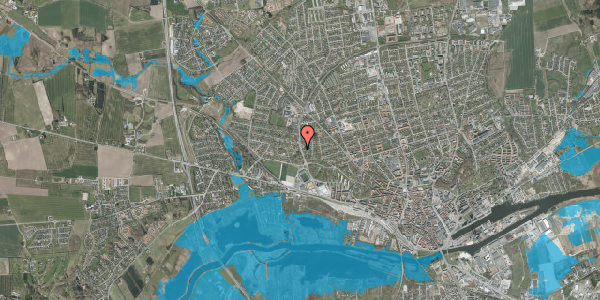 Oversvømmelsesrisiko fra vandløb på Vester Boulevard 21, 8920 Randers NV