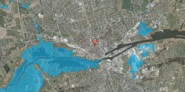 Oversvømmelsesrisiko fra vandløb på Vognmandsgade 2, 1. th, 8900 Randers C