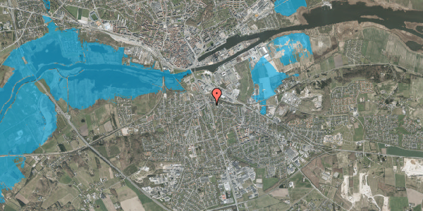 Oversvømmelsesrisiko fra vandløb på Wollesvej 6, 8960 Randers SØ