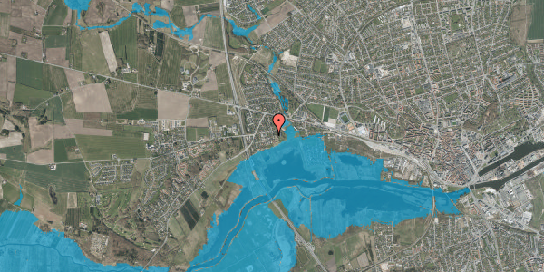 Oversvømmelsesrisiko fra vandløb på Aage Beks Vej 24, 8920 Randers NV