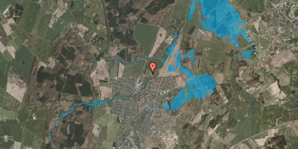 Oversvømmelsesrisiko fra vandløb på Alpedalen 6, st. mf, 8543 Hornslet