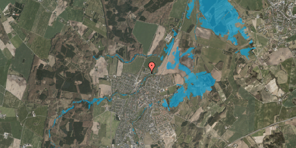 Oversvømmelsesrisiko fra vandløb på Alpedalen 7, 8543 Hornslet