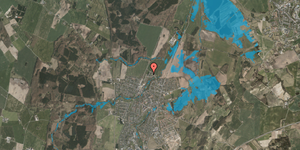 Oversvømmelsesrisiko fra vandløb på Alpedalen 12, 2. 1, 8543 Hornslet