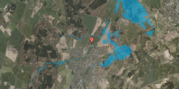 Oversvømmelsesrisiko fra vandløb på Alpedalen 20, 2. mf, 8543 Hornslet
