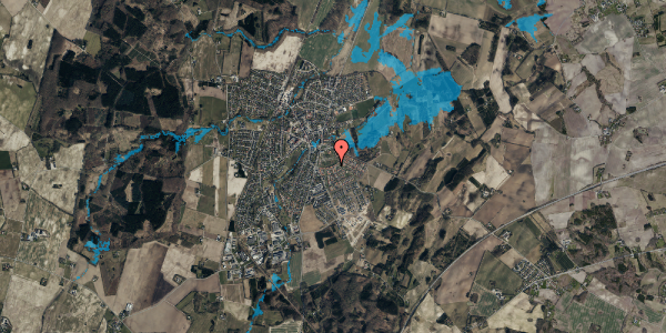 Oversvømmelsesrisiko fra vandløb på Præstemarken 22, 8543 Hornslet