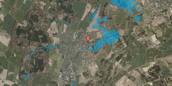 Oversvømmelsesrisiko fra vandløb på Rosenholmvej 32, 1. , 8543 Hornslet