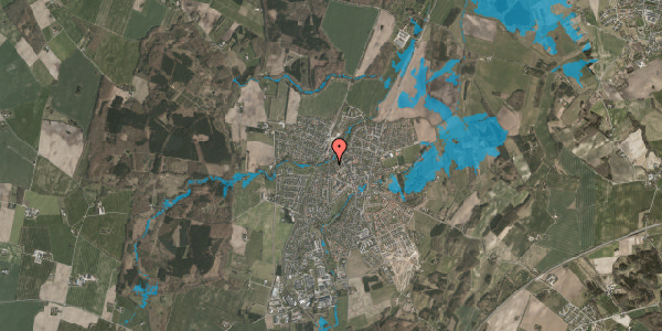 Oversvømmelsesrisiko fra vandløb på Tendrupvej 5, 8543 Hornslet