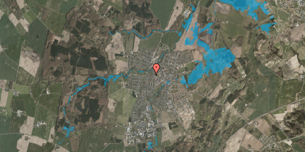 Oversvømmelsesrisiko fra vandløb på Tendrupvej 20A, 1. , 8543 Hornslet