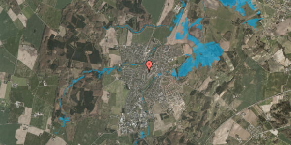 Oversvømmelsesrisiko fra vandløb på Tendrupvej 31, 8543 Hornslet