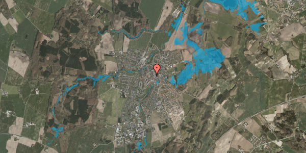 Oversvømmelsesrisiko fra vandløb på Tingvej 6, 1. 6, 8543 Hornslet