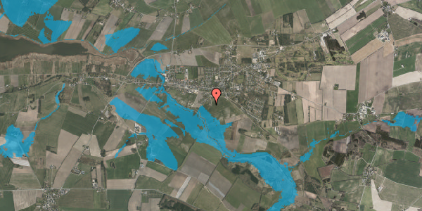 Oversvømmelsesrisiko fra vandløb på Broagervej 18, 8961 Allingåbro
