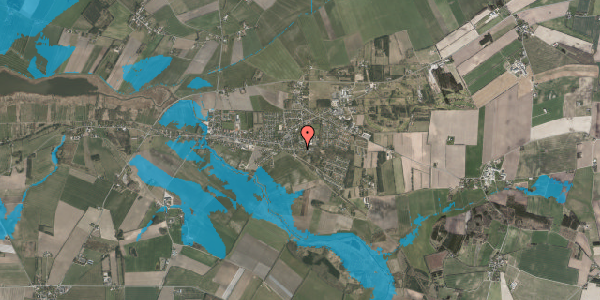 Oversvømmelsesrisiko fra vandløb på Granbakkevej 16, 8961 Allingåbro