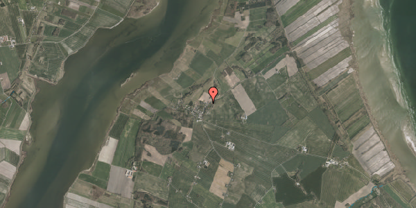 Oversvømmelsesrisiko fra vandløb på Rougsøvej 284, 8950 Ørsted