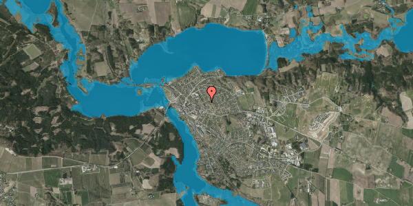 Oversvømmelsesrisiko fra vandløb på Agnetevej 8, 8680 Ry