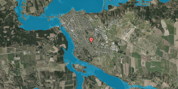 Oversvømmelsesrisiko fra vandløb på Ahornvej 52, 8680 Ry