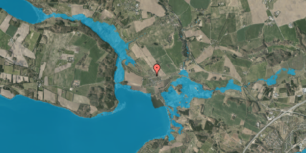 Oversvømmelsesrisiko fra vandløb på Alkenvej 67, 8660 Skanderborg