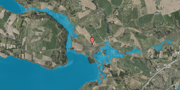 Oversvømmelsesrisiko fra vandløb på Alkenvej 67C, 8660 Skanderborg