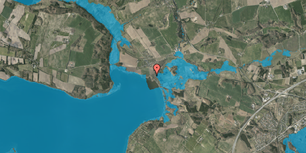 Oversvømmelsesrisiko fra vandløb på Alkenvej 141, 8660 Skanderborg
