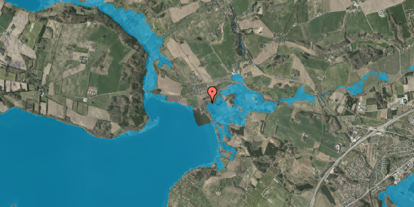 Oversvømmelsesrisiko fra vandløb på Alkenvej 145, 8660 Skanderborg