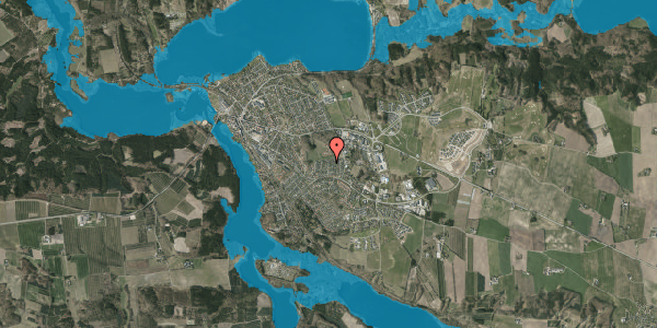 Oversvømmelsesrisiko fra vandløb på Anemonevej 12, 8680 Ry
