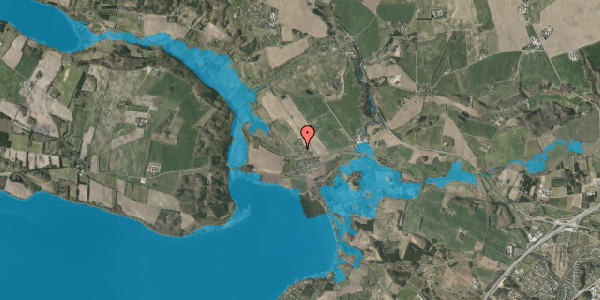 Oversvømmelsesrisiko fra vandløb på Anes Høj 6, 8660 Skanderborg