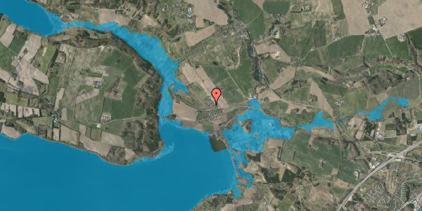 Oversvømmelsesrisiko fra vandløb på Anes Høj 10, 8660 Skanderborg