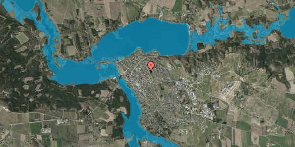 Oversvømmelsesrisiko fra vandløb på Bakkefaldet 4, 8680 Ry