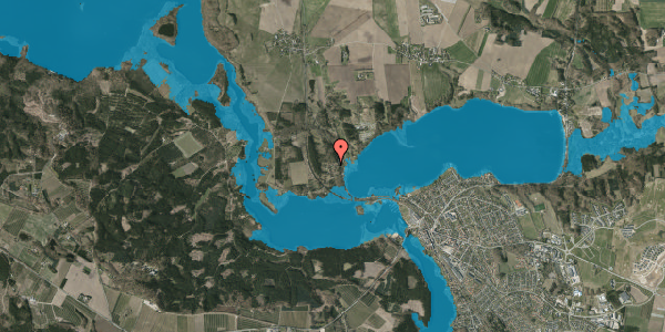Oversvømmelsesrisiko fra vandløb på Birkhedevej 2C, 8680 Ry