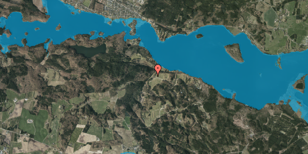 Oversvømmelsesrisiko fra vandløb på Bøgedalsvej 28, 8680 Ry