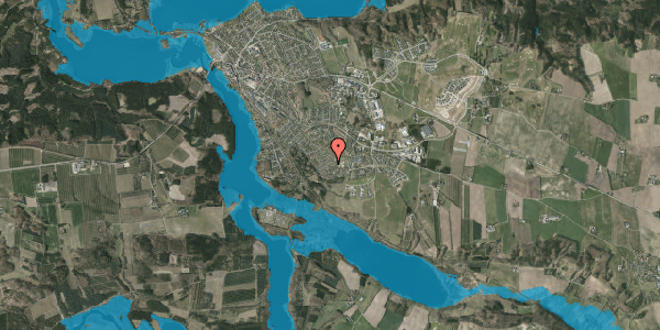 Oversvømmelsesrisiko fra vandløb på Bøgevej 4A, 8680 Ry