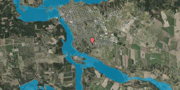 Oversvømmelsesrisiko fra vandløb på Bøgevej 5A, 8680 Ry