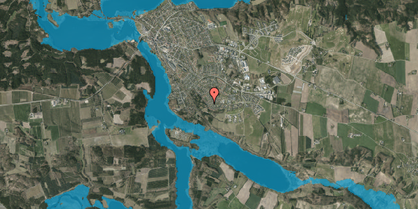 Oversvømmelsesrisiko fra vandløb på Bøgevej 5B, 8680 Ry