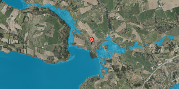 Oversvømmelsesrisiko fra vandløb på Emborgvej 94, 8660 Skanderborg