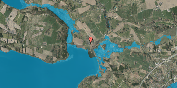 Oversvømmelsesrisiko fra vandløb på Emborgvej 98, 8660 Skanderborg