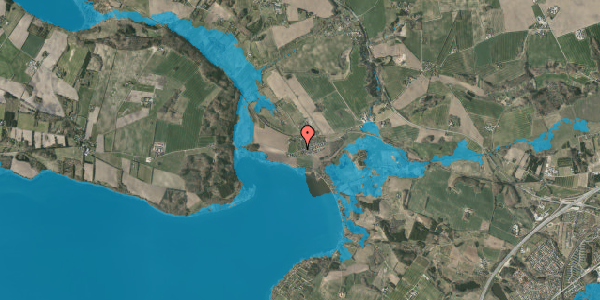 Oversvømmelsesrisiko fra vandløb på Emborgvej 111, 8660 Skanderborg