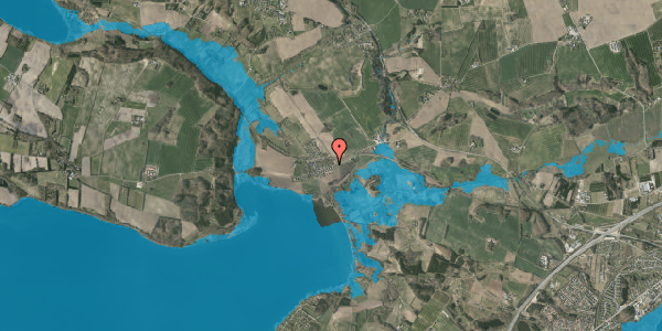 Oversvømmelsesrisiko fra vandløb på Emborgvej 141, 8660 Skanderborg