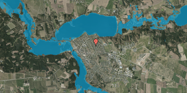 Oversvømmelsesrisiko fra vandløb på Fjeldstedsvej 23, 8680 Ry