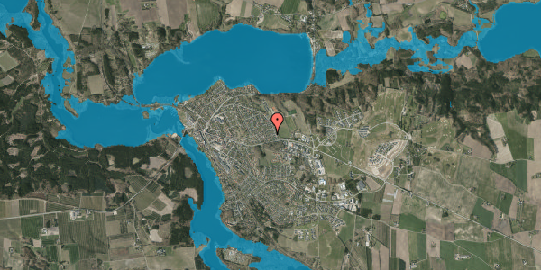 Oversvømmelsesrisiko fra vandløb på Frejasvej 6, 8680 Ry